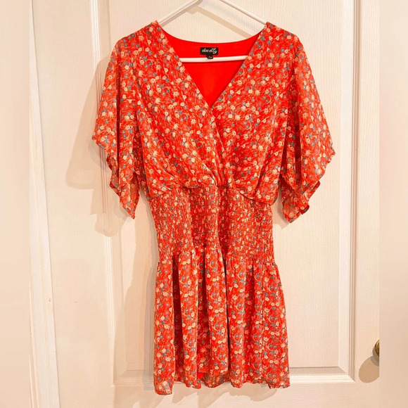 Dee Elly Boho Mini Floral Dress - Picture 1 of 7
